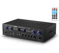 Donner MAMP5 Amplificador Estéreo 4 Canales 440W Bluetooth 5.0 con USB y SD