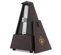 Donner Metrónomo mecánico para guitarra, piano, tambor, violín, saxofón, músico, ritmo de pista y tempo, sonido fuerte, movimiento de acero, DPM-1, color de grano de madera