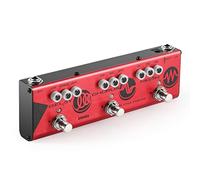 Donner Pedal de efectos de guitarra Alpha Force 3 en 1, pedal de distorsión de alta ganancia con adaptador