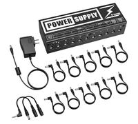 Donner Pedal de guitarra pantalla alta corriente de suministro de alimentación 10 aislados de salida de CC de 9 V/12 V/18 V efecto pedales