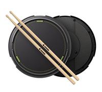 Donner Snare Drum Practice Pad and Sticks - Drummer Practice Pad - Silent Practice Drum Pad con simulación de caja extraíble, 40 lecciones melódicas, 12 pulgadas