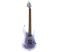 Donner Solid Body Guitarra eléctrica (metal, 39 pulgadas, con pastillas H-H, cuerdas, correa, cable, amortiguador de cuerdas para los amantes de la música rock, DMT-100 (Violeta Degradado)