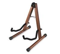 Donner Soporte de Guitarra Madera de Acacia soporte guitarra suelo A-marco Universal Plegable Portátil para Guitarra Eléctrica Acústica, Bajo, Banjo