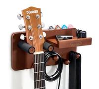 Donner Soporte Guitarra Pared para Púas y 3 Ganchos, Colgador Guitarra Pared para Guitarra Acústica, Guitarra Eléctrica, Ukelele