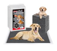 Dono Almohadillas de carbón para orina de perro, 50 piezas: 18 x 24 pulgadas, almohadillas de carbón para orina de control de olores para perros, 6 capas a prueba de fugas y de secado rápido, súper