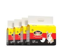 Dono Bandas desechables para el vientre para perros, envolturas para incontinencia para perros machos, pañales para perros con indicador de humedad, súper absorbentes y a prueba de fugas, pañales para