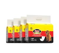 Dono Bandas desechables para el vientre para perros, envolturas para incontinencia para perros machos, pañales para perros con indicador de humedad, súper absorbentes y a prueba de fugas, pañales para