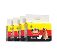 Dono Bandas desechables para el vientre para perros, envolturas para incontinencia para perros machos, pañales para perros con indicador de humedad, súper absorbentes y a prueba de fugas, pañales para