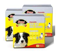 Dono Envolturas desechables para perros machos, diseño antideslizante, nueva actualización de pañales para perros machos cachorros con ajuste súper absorbente a prueba de fugas, micción excitable