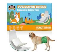 Dono Forros de pañales para perros, almohadillas de refuerzo para perros, inserciones de pañales para perros, largo M, 100 unidades