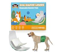 Dono Forros de pañales para perros machos y hembras, almohadillas de refuerzo superabsorbentes para perros, 100 unidades desechables para perros, se ajustan a bandas reutilizables para el vientre