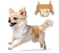 Dono Pañales desechables para perras, 40 unidades, pañales desechables para perros hembras con cintura elástica de 360°, pañales para perros en período de calor, pañales súper absorbentes a prueba de