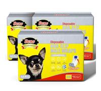 Dono Pañales Desechables para Perros macho con Cierre Antideslizante, Bandas Desechables para el Vientre, Envolturas Superabsorbentes para Incontinencia