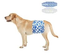 Dono Pañales desechables para perros machos, 60 unidades, pañales súper absorbentes para cachorros, tecnología de secado rápido, bandas para el vientre para marcado masculino, micción excitable
