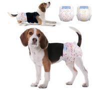 Dono pañales Desechables Perro Hembra,Super Absorbente a Prueba de Fugas,Pañales para Perros Hembra para la Temporada,Pañales para Gatos,incontinencia,Calor,Período,Urinario excitable,XXS,XS,S,M,L