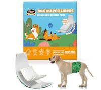 Dono - Pañales desechables súper absorbentes para perros macho y hembra (150 unidades, incluye bragas menstruales lavables, diademas, tamaño estándar
