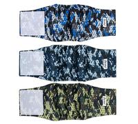 Dono Pañales lavables para perros machos, superabsorbentes y banda para vientre, 3 piezas (camuflaje, XXL)
