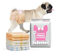 Dono Pañales para Perros Hembra,20 uds, pañales para Gato, pañales para Perro, indicador de Humedad,Paquete de 3 Colores,Super Absorbente, a Prueba de Fugas, incontinencia, Perros en celo,XXS,XS,S,M