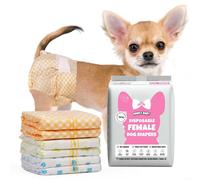 Dono Pañales para Perros Hembra,20 uds, pañales para Gato, pañales para Perro, indicador de Humedad,Paquete de 3 Colores,Super Absorbente, a Prueba de Fugas, incontinencia, Perros en celo,XXS,XS,S,M