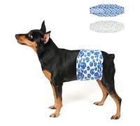 Dono pañales para Perros machos, 20 Unidades, indicador de Humedad, envolturas para la Barriga del Perro, con tecnología de Gel de Secado rápido, pañales para Cachorros con incontinencia, XS