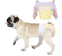 Dono Pañales Perro Hembra, Cintura elástica Envolvente, 42 Unidades, pañal para Perras, Pantalones de celo, súper absorbentes y a Prueba de Fugas, para Perras en celo, incontinencia y Entrenamiento,S