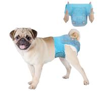 DONO Pañales Perros, 10 Unidades, Pañales para Perros Hembra con Cintura elástica, pañales Pull-up para Perras, superabsorbentes, S (26-46 cm)