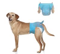 DONO Pañales Perros, 40 Unidades, Pañales para Perros Hembra con Cintura elástica, pañales Tipo Braguita, superabsorbentes, L (34-54 cm)