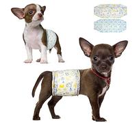 Dono pañales Perros Macho Desechables, 48 Unidades, Pañales para Perros, Super Absorbente a Prueba de Fugas, Vientre envolturas, Incontinencia, XS (15-33 cm)