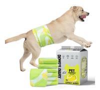 DONO Pañales Perros Machos, Antideslizantes, 60 Unidades, Pañales para Perros, Pañal Perro Macho, Superabsorbentes para la Incontinencia, adiestramiento de Cachorros, Viajes, XS, S, M, L