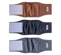 Dono Pañales reutilizables para perros machos, 3 piezas, pañal lavable para perro macho, protector de incontinencia para perros machos, altamente absorbente