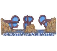 Donostia San Sebastián - Imán 3D para nevera con recuerdo turístico de San Sebastián