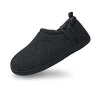 Donpapa Zapatillas Casa Hombre Invierno Cálidas Pantuflas Espuma Memoria | Slippers con Forro de Sherpa, Cómodas y Suaves, Antideslizante Suela, Lavable a máquina, Interior Exterior