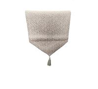 DONREGALOWEB Camino de Mesa Rosa con Bordado Blanco 33x180 cm