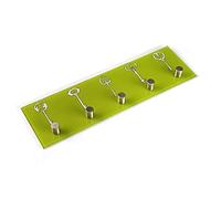 DONREGALOWEB - Perchero de Pared cuelgallaves en Color Verde Decorado con Llaves con 5 pomos