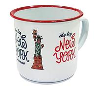 DONSOUVENIR Taza DE Metal New York Estilo Retro. Modelo: Liberty & Building. MUG
