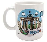 DONSOUVENIR Taza MUG Berlin. Modelo: Puerta DE BRANDENBURGO. MUG