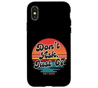 Don't Ask Just 67 Funny Six Seven Meme Retro Design Carcasa para iPhone X/XS