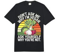 Don't Ask Me Why I'm Vegan Funny Vegetariano Cita Comfort Colors Adult Heavyweight T-Shirt