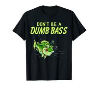 Don't Be A Dumb Bass Funny Fishing Camisa de manga corta Camiseta