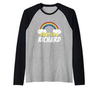 Don't Be A Richard Rainbow Cita Divertida Meme Chiste Mordaza Camiseta Manga Raglan