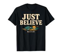 Don't Be Afraid Just Believe Mark 5:36 Sea Turtle Faith Camiseta