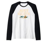 Don't Be Afraid Just Believe Mark 5:36 Sea Turtle Faith Camiseta Manga Raglan