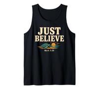 Don't Be Afraid Just Believe Mark 5:36 Sea Turtle Faith Camiseta sin Mangas
