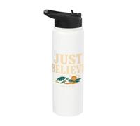 Don't Be Afraid Just Believe Mark 5:36 Sea Turtle Faith Stainless Steel Insulated Water Bottle