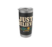 Don't Be Afraid Just Believe Mark 5:36 Sea Turtle Faith Vaso térmico de acero inoxidable de doble pared