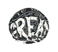 Don'T Be Afraid To Be Great - Gorros de ducha elásticos y reutilizables, doble capa impermeable, gorros de ducha de baño