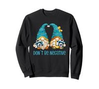 Dont Be Negative Camera Quote with Funny Photographer Gnomes Sudadera