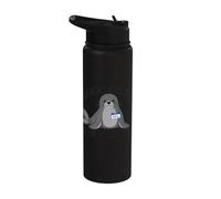 Dont Be Part of The Problem Funny Seal Art Stainless Steel Insulated Water Bottle