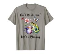 Don't Be Stressin' Life'S a Blessing God Frog Cute Butterfly Camiseta