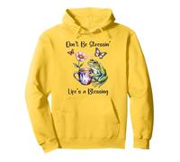 Don't Be Stressin' Life'S a Blessing God Frog Cute Butterfly Sudadera con Capucha